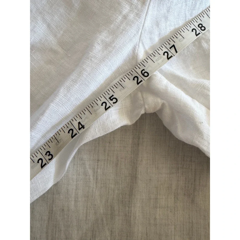 NWT Quince European Linen Pants Womens Large White European Linen
